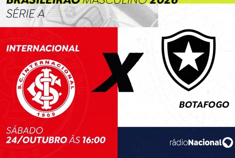 Internacional x Botafogo: onde ouvir a transmissão ao vivo